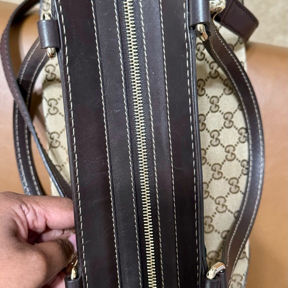 Gucci GG Canvas Web Sherry Line Tote Bag - Picture 10 of 10